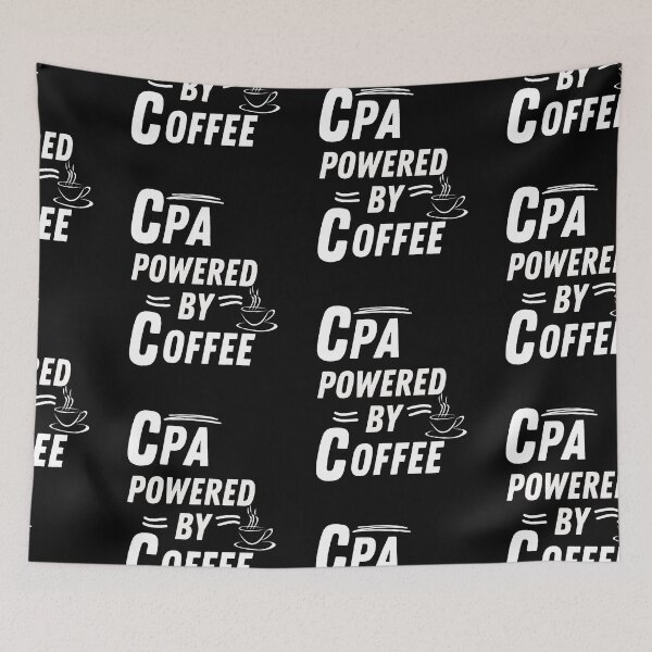 Item preview, CPA powered by coffee designed and sold by annoying-shirts.