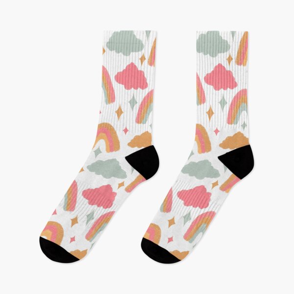 Item preview, Pastel Rainbows and Clouds Pattern designed and sold by aneladesigns.