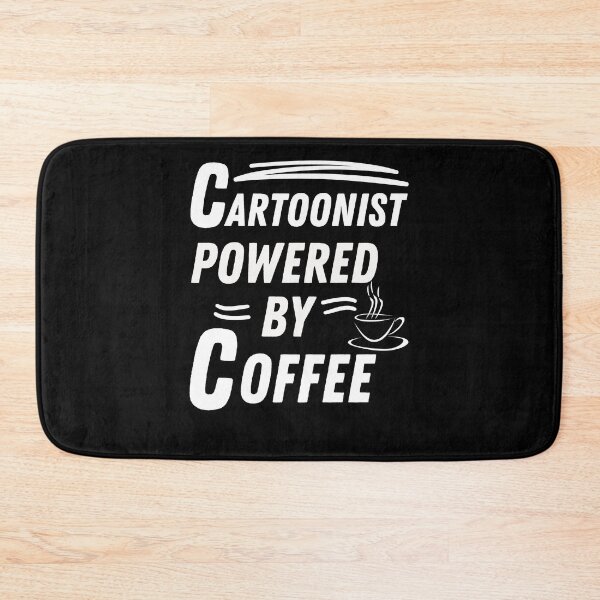 Item preview, Cartoonist powered by coffee designed and sold by annoying-shirts.