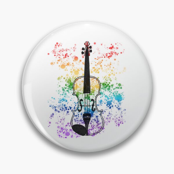 Item preview, Violin Rainbow Colours Violinist String Player Orchestra Musician designed and sold by doodlerob.