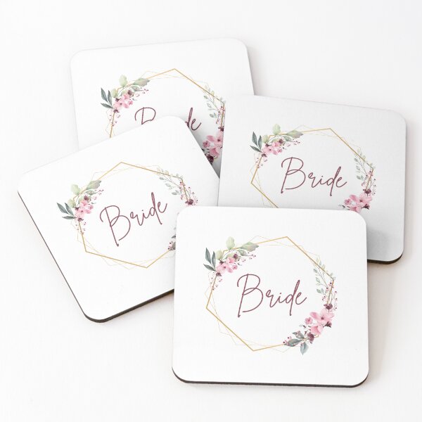 Item preview, Bride -  Floral Hexagon designed and sold by theprintplaceuk.