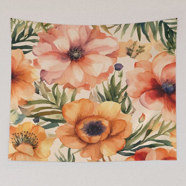 Item preview, flower pattern, seamless pattern, floral pattern, Vintage floral seamless watercolor pattern designed and sold by asbno19.