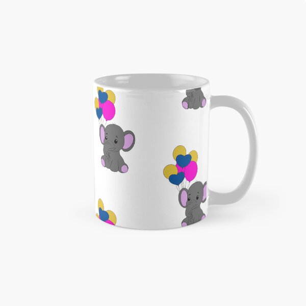 Item preview, Light grey Pansexual Elephant PRIDE COLLECTION designed and sold by gobroadway.