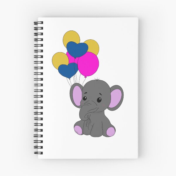 Item preview, Light grey Pansexual Elephant PRIDE COLLECTION designed and sold by gobroadway.