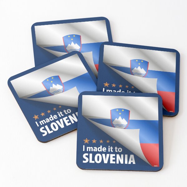 Item preview, I Made It To SLOVENIA Flag Slovenian Flag Sticker T-Shirt 01 designed and sold by LocationInks.
