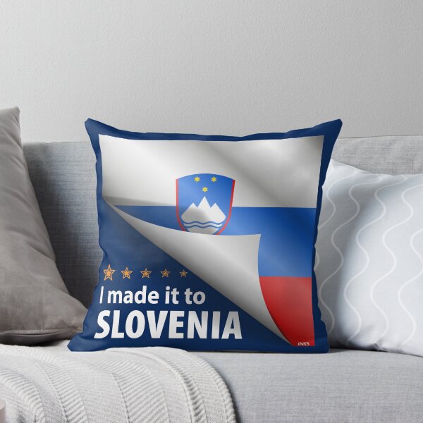 Item preview, I Made It To SLOVENIA Flag Slovenian Flag Sticker T-Shirt 01 designed and sold by LocationInks.
