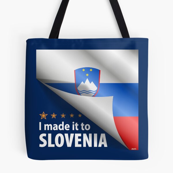 Item preview, I Made It To SLOVENIA Flag Slovenian Flag Sticker T-Shirt 01 designed and sold by LocationInks.