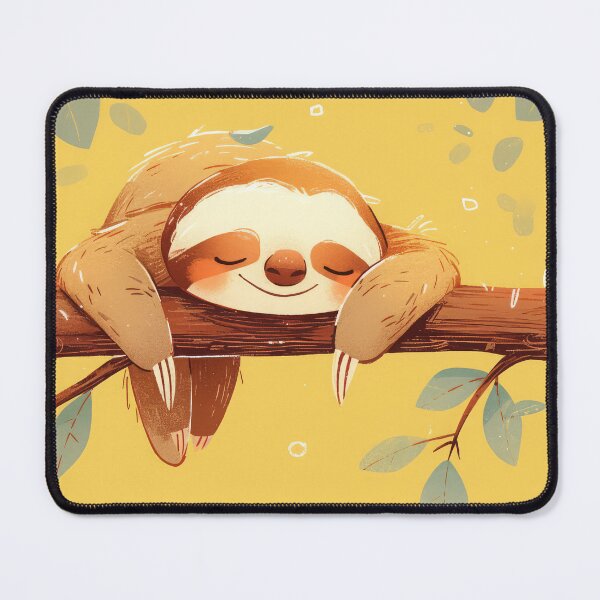 Item preview, Adorable sloth relaxing on the branch designed and sold by JoyfulNat.