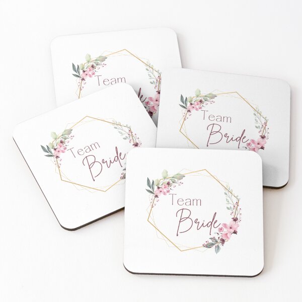 Item preview, Team Bride -  Floral Hexagon designed and sold by theprintplaceuk.