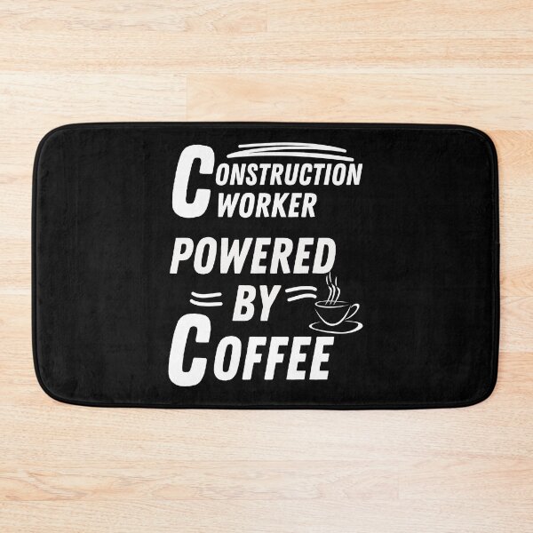 Item preview, Construction Worker powered by coffee designed and sold by annoying-shirts.