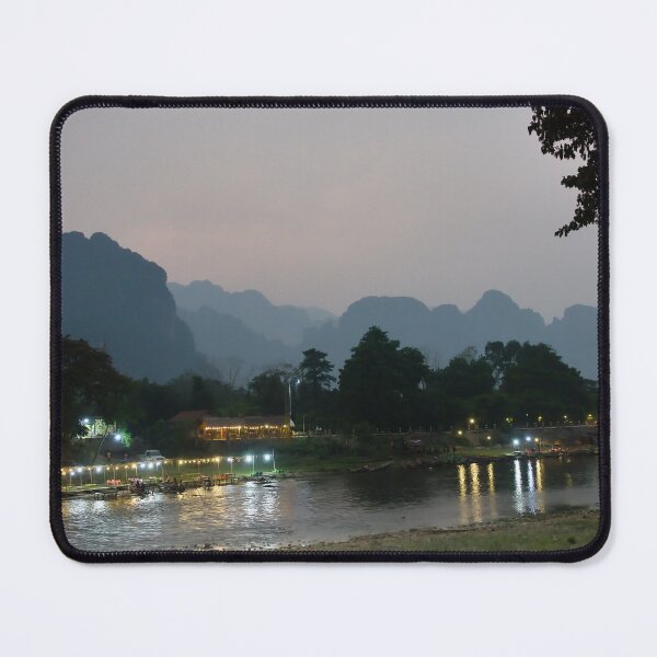 Item preview, Reverie at Twilight: Vang Vieng, the River and the Mountains designed and sold by franck380.