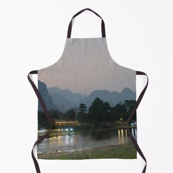Item preview, Reverie at Twilight: Vang Vieng, the River and the Mountains designed and sold by franck380.