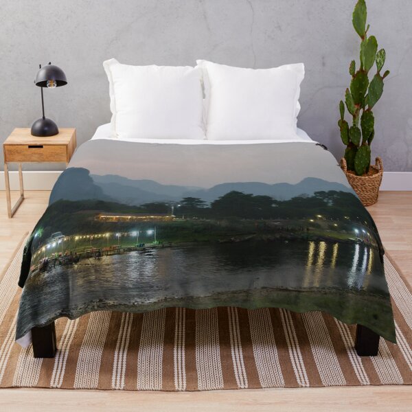 Item preview, Reverie at Twilight: Vang Vieng, the River and the Mountains designed and sold by franck380.