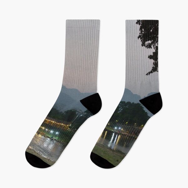 Item preview, Reverie at Twilight: Vang Vieng, the River and the Mountains designed and sold by franck380.