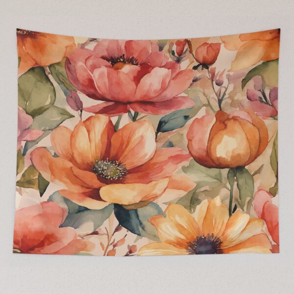 Item preview, flower pattern, seamless pattern, floral pattern, Vintage floral seamless watercolor pattern designed and sold by asbno19.