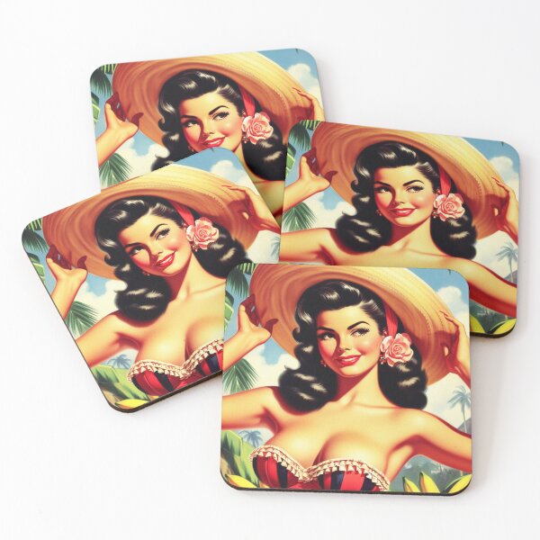 Item preview, Vintage Hot Summer Pin-up designed and sold by PulpVintage.