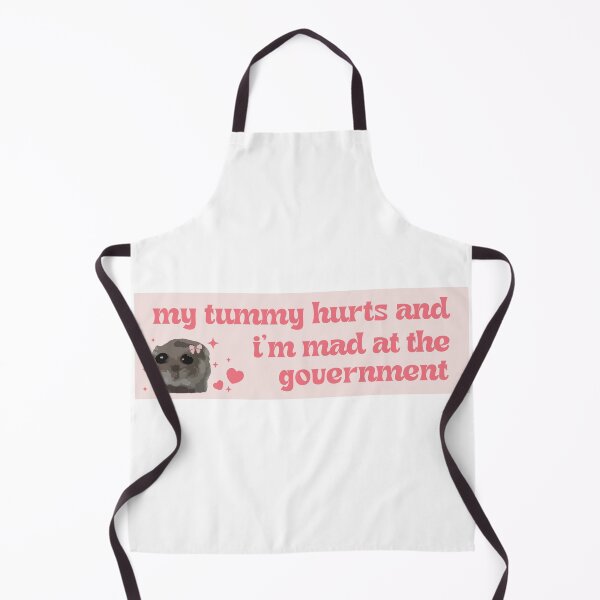 Item preview, My Tummy Hurts and I'm Mad at the Government sad hamster bumper designed and sold by fanky-bumper.