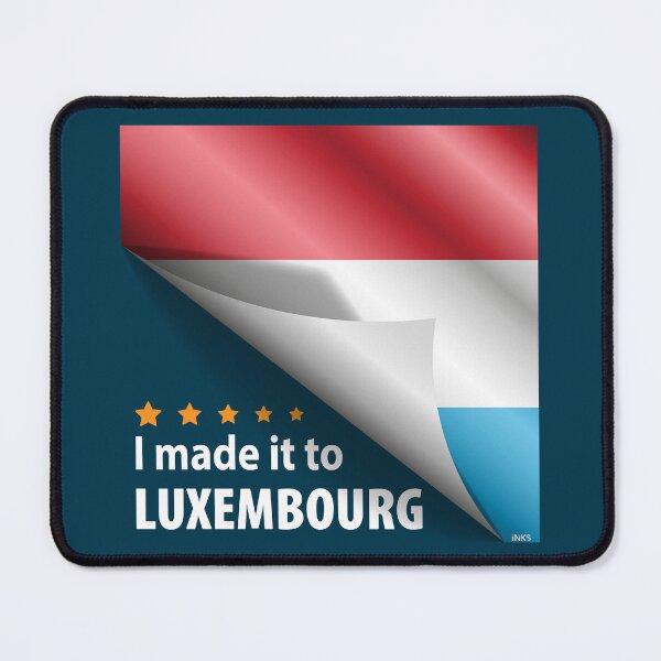 Item preview, I Made It To LUXEMBOURG Flag Letzebuerg Flag Sticker T-Shirt 01 designed and sold by LocationInks.