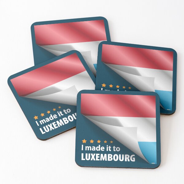 Item preview, I Made It To LUXEMBOURG Flag Letzebuerg Flag Sticker T-Shirt 01 designed and sold by LocationInks.