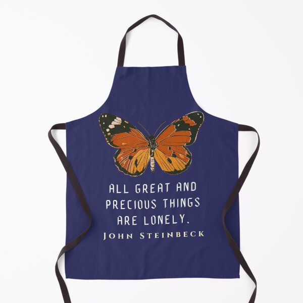 Item preview, John Steinbeck quote: All great and precious things are lonely. designed and sold by artbleed.
