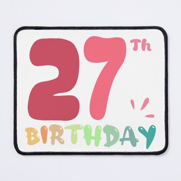 Item preview, Happy 27th Birthday designed and sold by SimpleP.