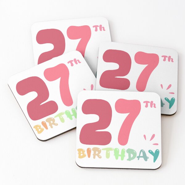 Item preview, Happy 27th Birthday designed and sold by SimpleP.
