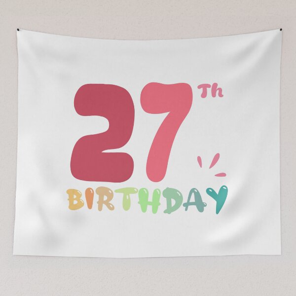 Item preview, Happy 27th Birthday designed and sold by SimpleP.