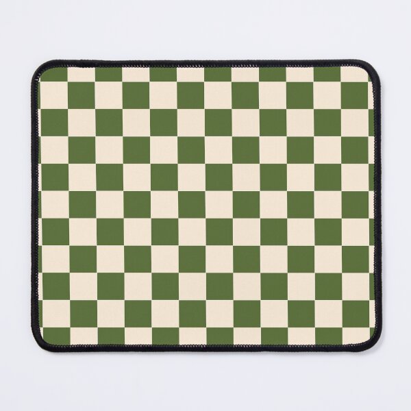 Item preview, Checkered Cream and Olive Classic Checkerboard Pattern - designed and sold by PurpleLoveStore.