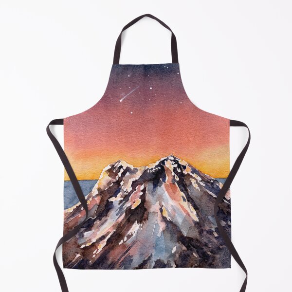 Item preview, Sunset over the Mountains - Watercolour Painting designed and sold by Pattokarts.