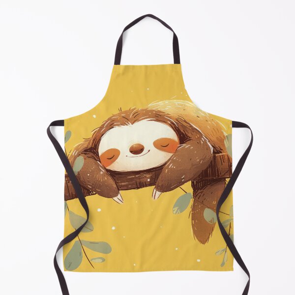 Item preview, Cute, lazy sloth sleeping on tree designed and sold by JoyfulNat.