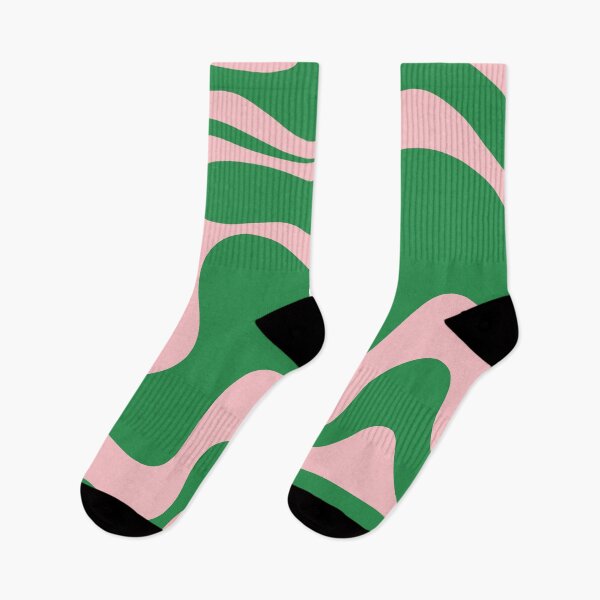 Item preview, Retro Liquid Swirl Abstract 2 in Green and Pink designed and sold by kierkegaard.