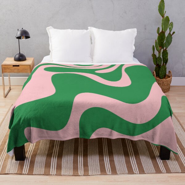 Item preview, Retro Liquid Swirl Abstract 2 in Green and Pink designed and sold by kierkegaard.