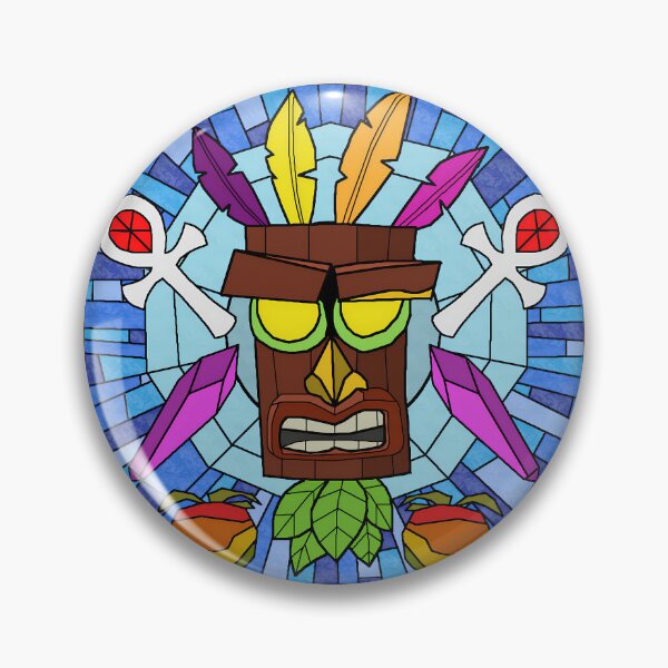 Item preview, Bandicoot Mask Stained Glass designed and sold by acdougla17.