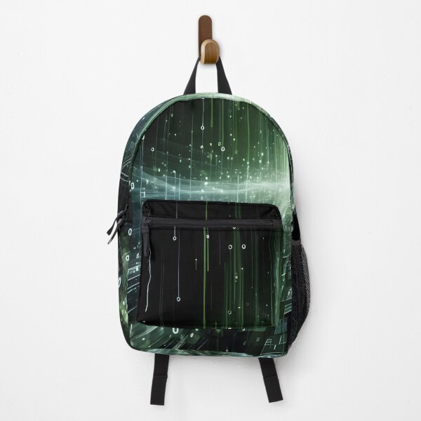 Item preview, Mesmerizing Digital Rain Green Graphic Art - Futuristic Design designed and sold by PandaTShirtShop.