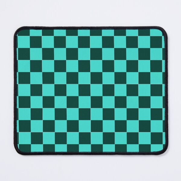 Item preview, Checkered Turquoise Forest Green Checkerboard Pattern Colors designed and sold by PurpleLoveStore.