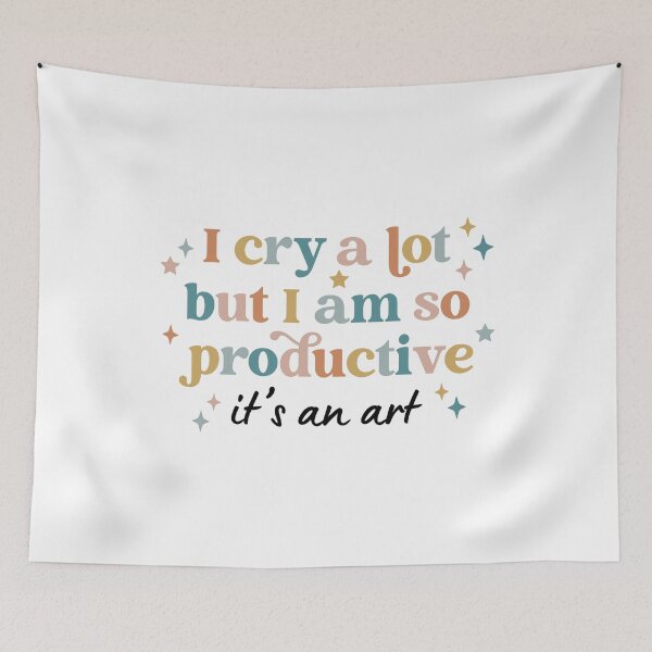 Item preview, Vintage I Cry A Lot But I Am So Productive It's An Art  designed and sold by SebastiMatthiro.