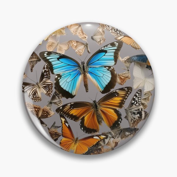 Item preview, Colorful butterflies in heart shape. designed and sold by SynyaStyle.