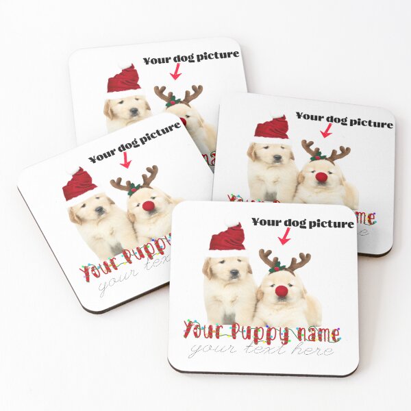 Item preview, christmas puppy, puppy's first christmas, puppy santa hat, christmas puppies for sale, puppy, puppies in truck christmas canvas, cavapoo puppies for christmas designed and sold by happytrendjct.