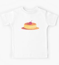 Delicious Caramel flan, vanilla custar, watercolor illustration Kids Tee