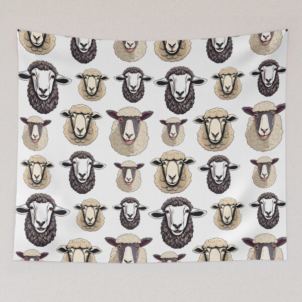 Item preview, Funny Sheep Face 6 designed and sold by Tom-Johnson.