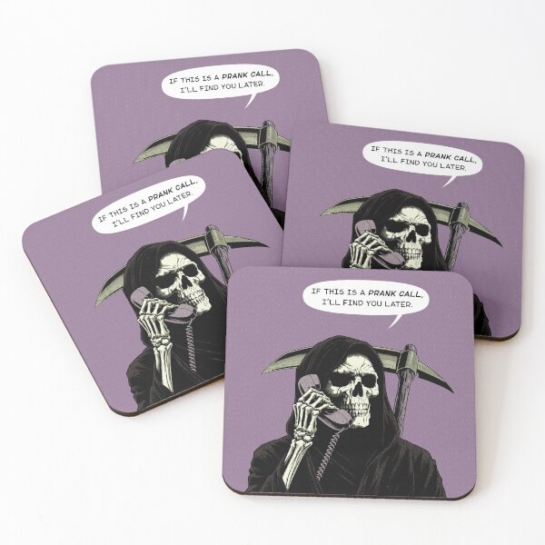 Item preview, Grim Reaper prank call find you later  designed and sold by Syahrasi.
