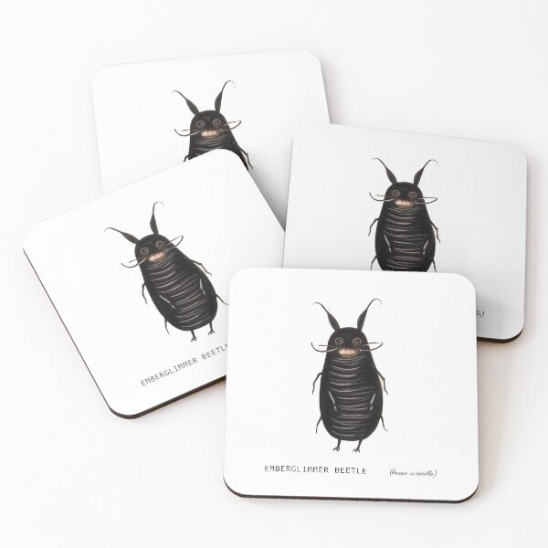 Item preview, Emberglimmer Beetle (brasa scintillo) designed and sold by WhiskerWish.