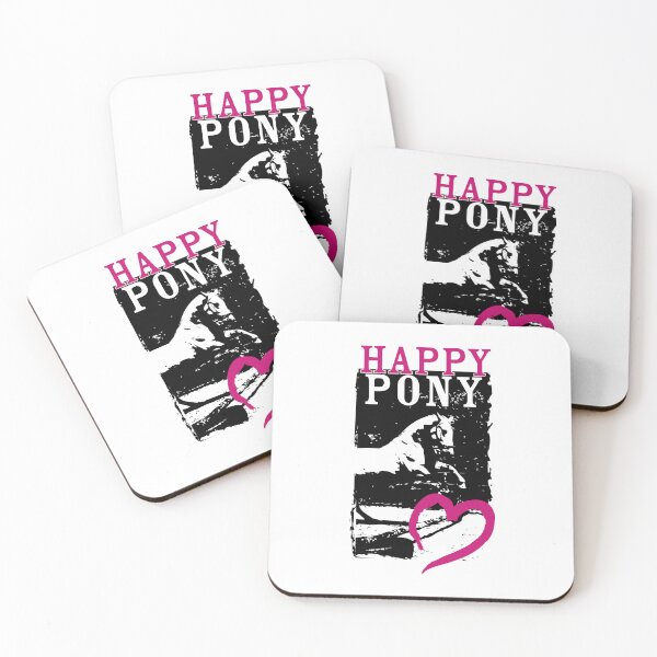 Artikelvorschau, Fröhliches Pony, ein weißer Lipizzaner, springt mit einem süßen rosa Herzmotiv entworfen und verkauft von DappleDesign.