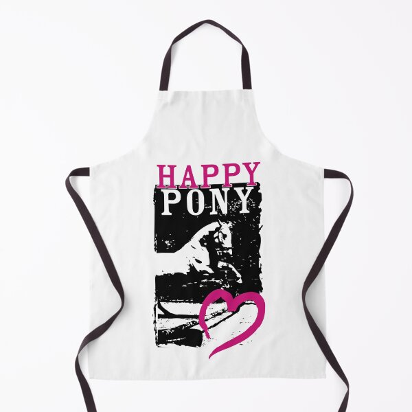 Item preview, Happy Pony a White Lipizanner Jumping with a Cute Pink Love Heart Theme designed and sold by DappleDesign.