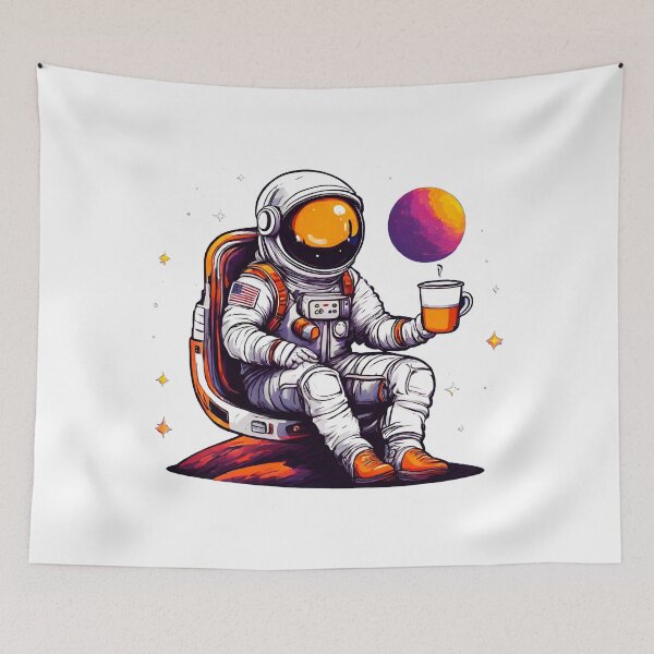 Item preview, Cosmic Coffee Break Astronaut in Space 2 designed and sold by Tom-Johnson.