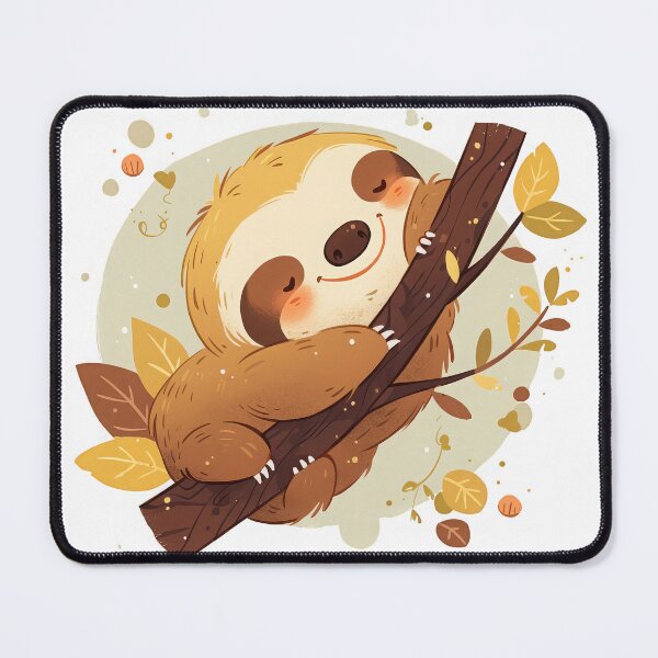 Item preview, Cute  sloth on the tree designed and sold by JoyfulNat.