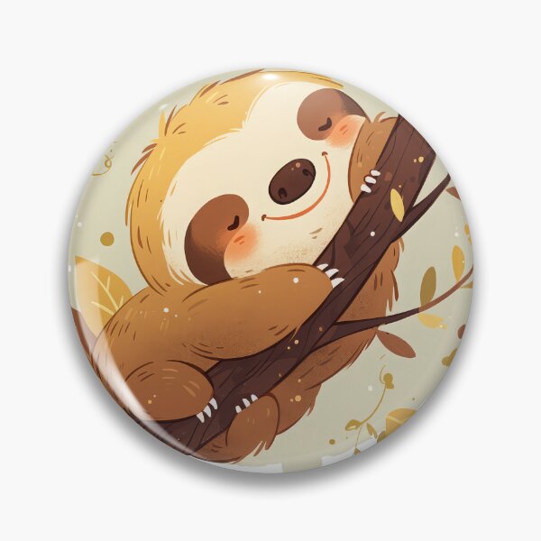 Item preview, Cute  sloth on the tree designed and sold by JoyfulNat.
