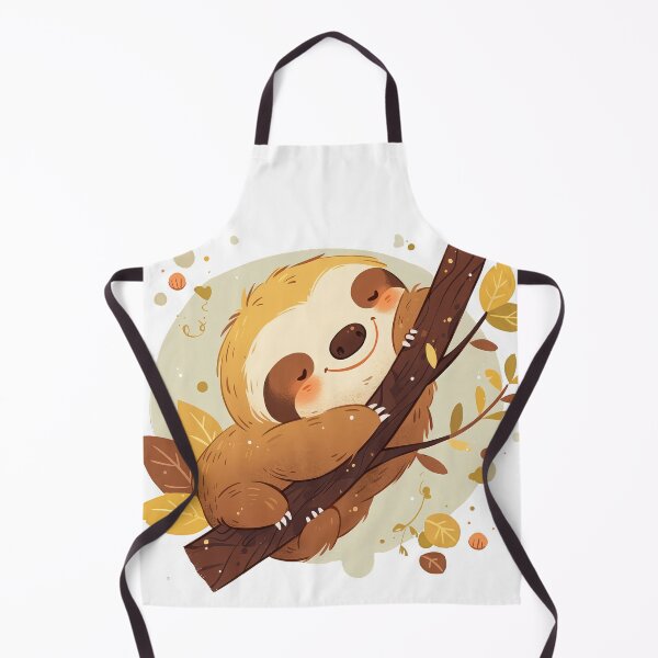 Item preview, Cute  sloth on the tree designed and sold by JoyfulNat.