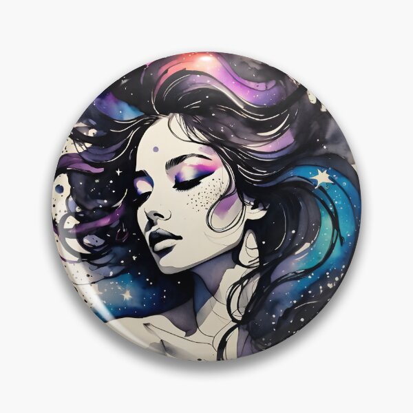 Item preview, Cosmic Beauty: Ink Illustration designed and sold by ByteyCreatives.