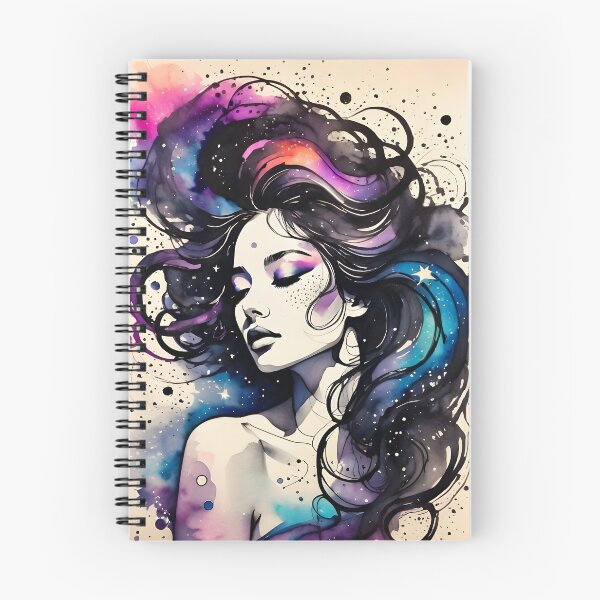Item preview, Cosmic Beauty: Ink Illustration designed and sold by ByteyCreatives.